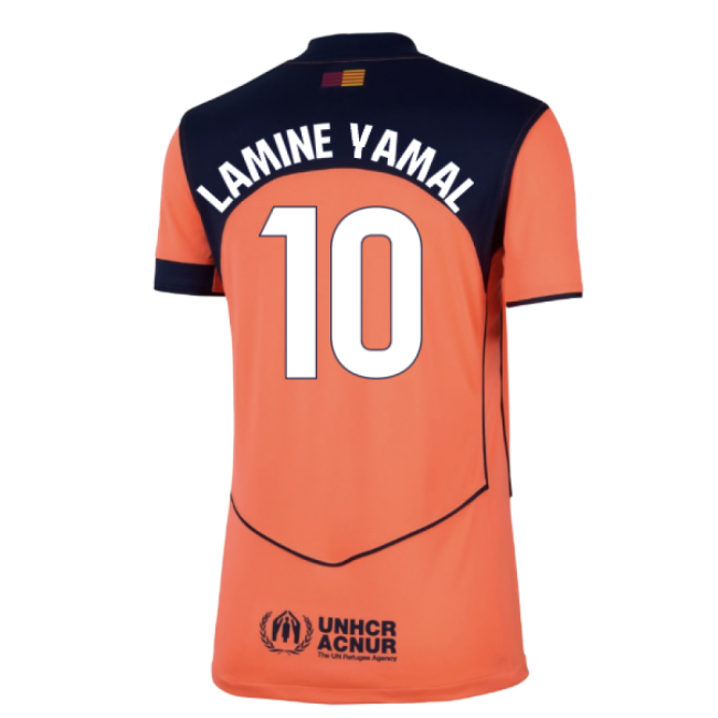 2025-2026 Barcelona Third Shirt (Womens) (Lamine Yamal 10)-The Soccer Shirt Hub