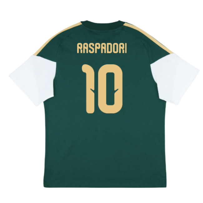 2026-2027 Italy Training Tee (Green) (Raspadori 10)-The Soccer Shirt Hub