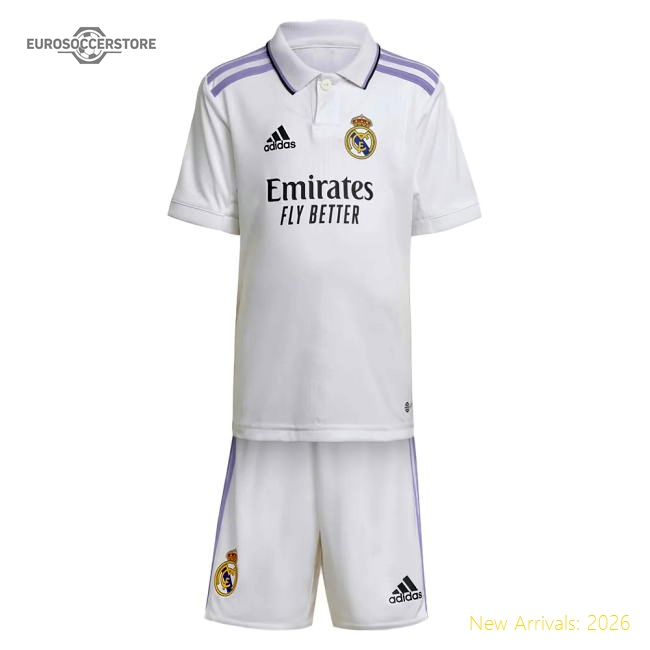 2022-2023 Real Madrid Home Mini Kit (Your Name)-The Soccer Shirt Hub