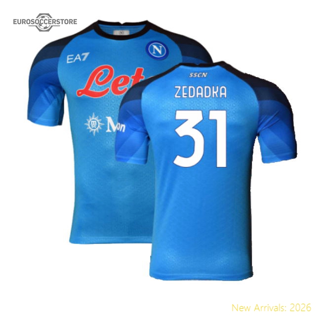 Napoli 2022-23 Player Issue Home Shirt (3XL) (Zedadka 31) (Excellent)-The Soccer Shirt Hub