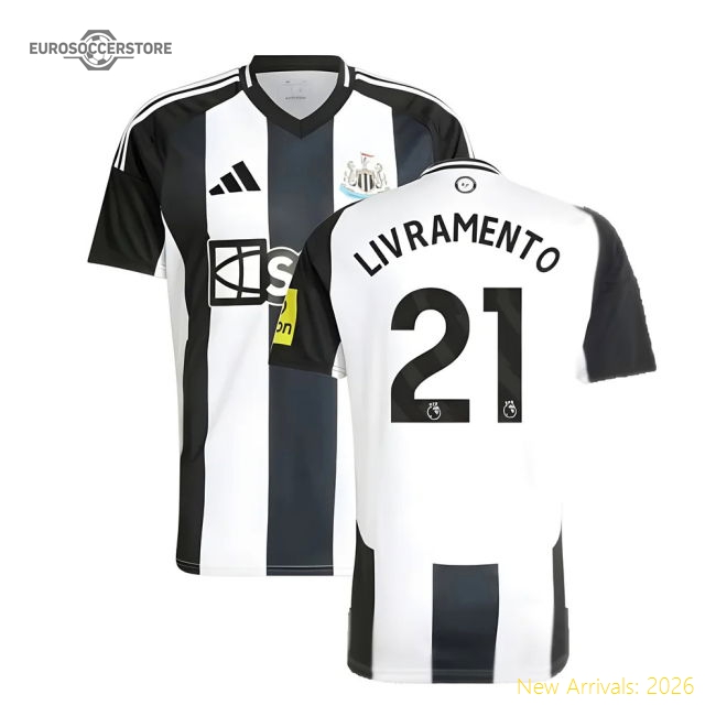 2024-2025 Newcastle Home Shirt (Livramento 21)-The Soccer Shirt Hub