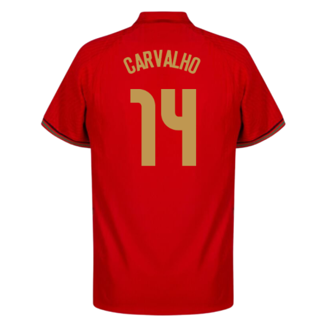 2020-2021 Portugal Home Shirt (CARVALHO 14)-The Soccer Shirt Hub