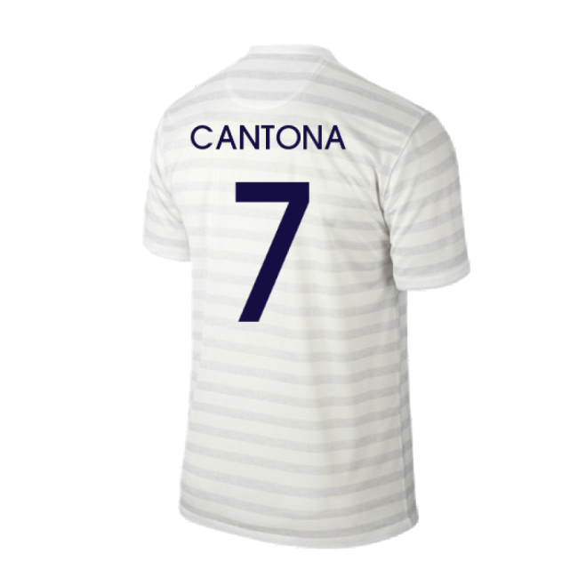 France 2014-15 Away Shirt ((Excellent) M) (Cantona 7)-The Soccer Shirt Hub