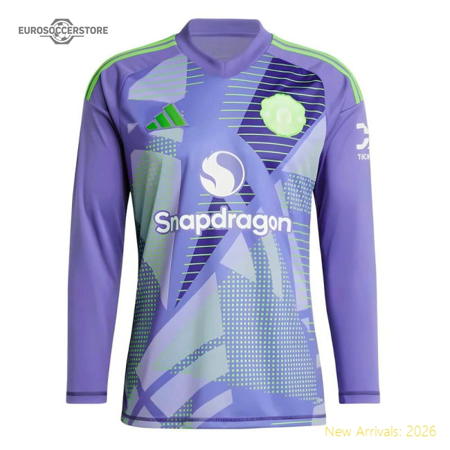 2024-2025 Man Utd Home LS Goalkeeper Shirt (Purple)-The Soccer Shirt Hub