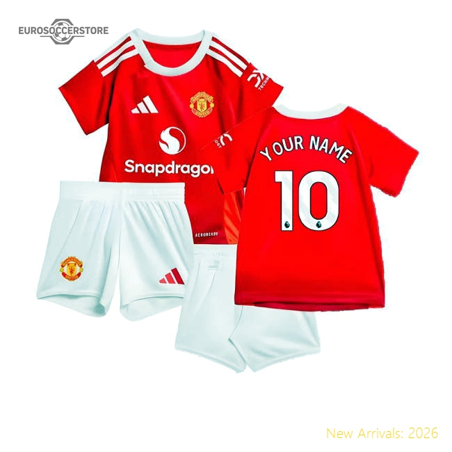 2024-2025 Man Utd Home Baby Kit (Your Name)-The Soccer Shirt Hub