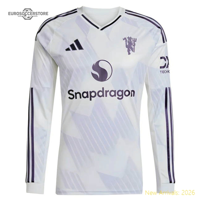 2025-2026 Man Utd Long Sleeve Away Shirt-The Soccer Shirt Hub