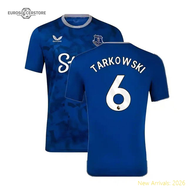 2024-2025 Everton Home Shirt (Tarkowski 6)-The Soccer Shirt Hub