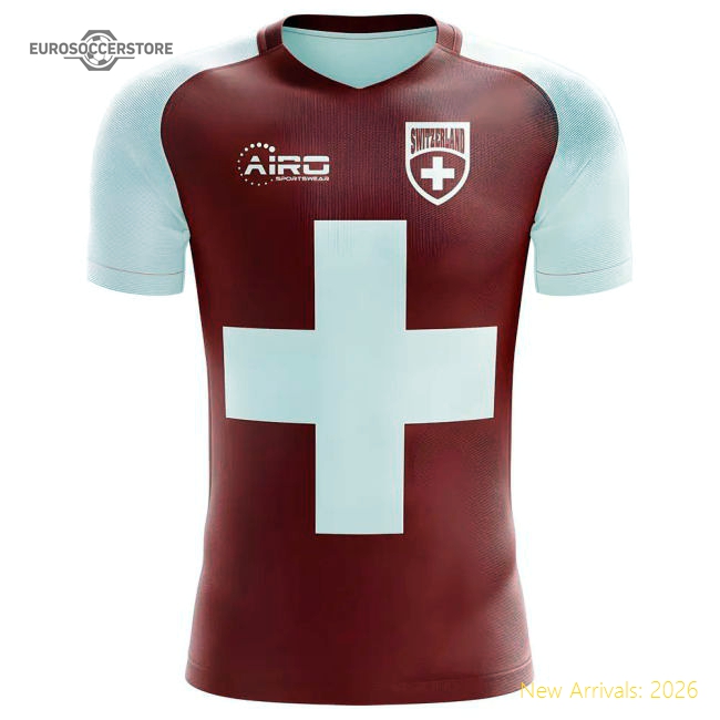 2025-2026 Switzerland Flag Concept Football Shirt - Womens-The Soccer Shirt Hub