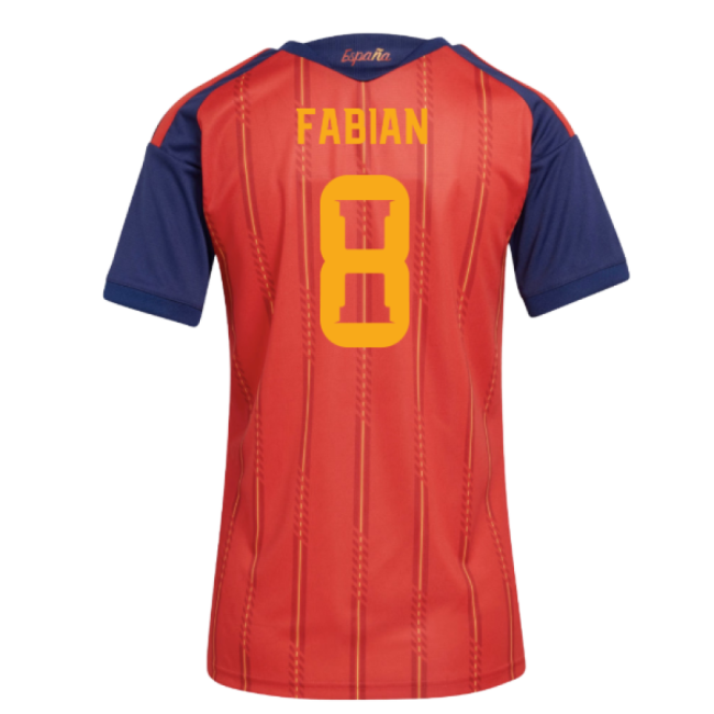 2026-2027 Spain Home Shirt (Womens) (Fabian 8)-The Soccer Shirt Hub