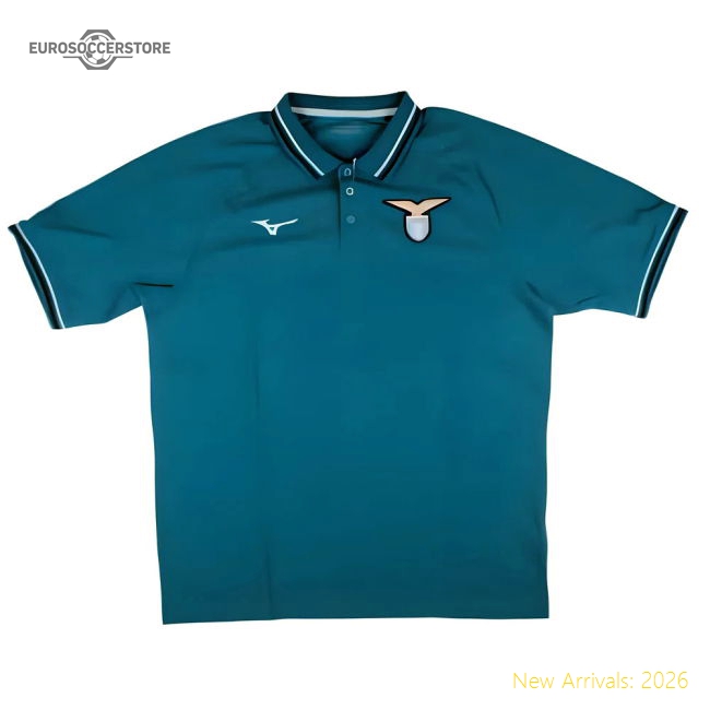 2024-2025 Lazio Cotton Polo Shirt (Celestial)-The Soccer Shirt Hub