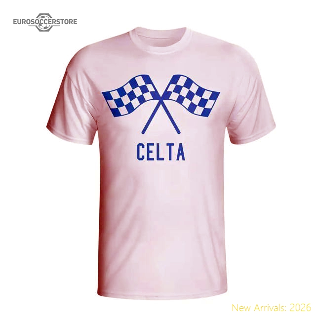 Celta Vigo Waving Flags T-shirt (white) - Kids-The Soccer Shirt Hub