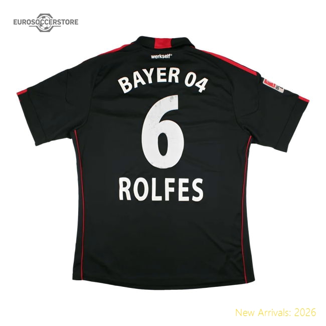 Bayer Leverkusen 2010-11 Home Shirt (XL) Rolfes #6 (Very Good)-The Soccer Shirt Hub