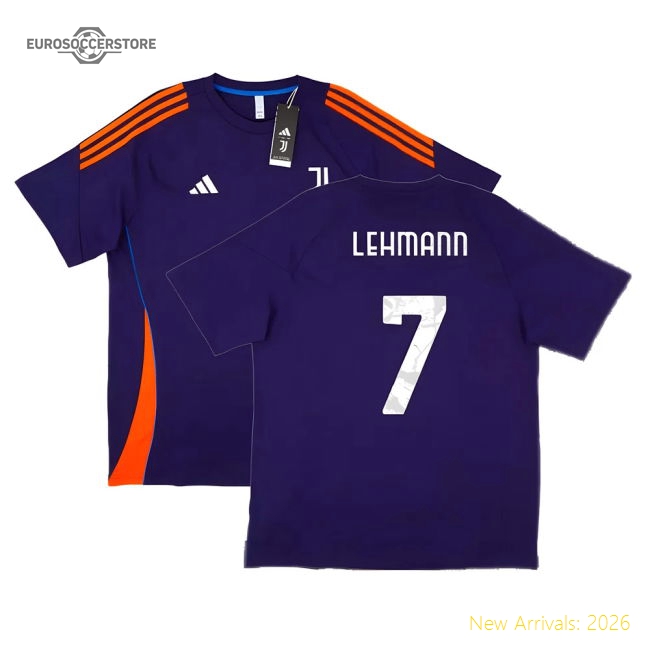 2024-2025 Juventus Training Tee (Navy) (Lehmann 7)-The Soccer Shirt Hub