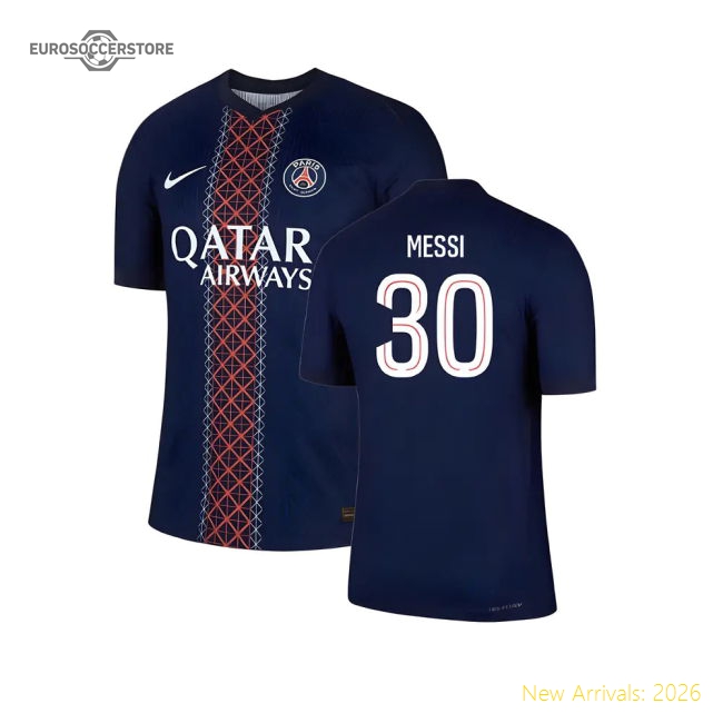 2025-2026 PSG Home Dri-Fit ADV Authentic Shirt (Messi 30)-The Soccer Shirt Hub