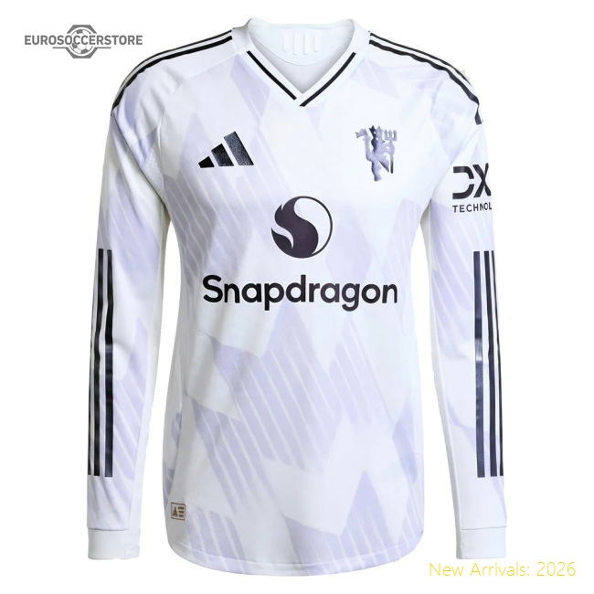 2025-2026 Man Utd Authentic Long Sleeve Away Shirt (Thomas 9)-The Soccer Shirt Hub