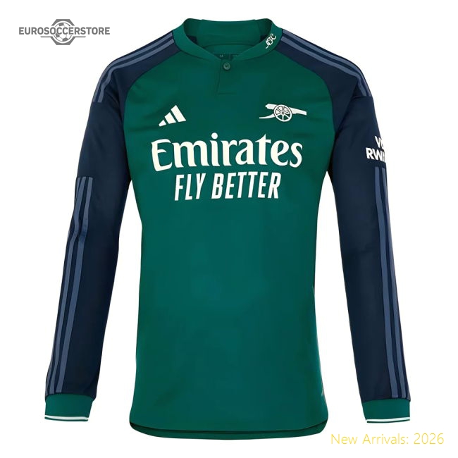 2023-2024 Arsenal Long Sleeve Third Shirt-The Soccer Shirt Hub
