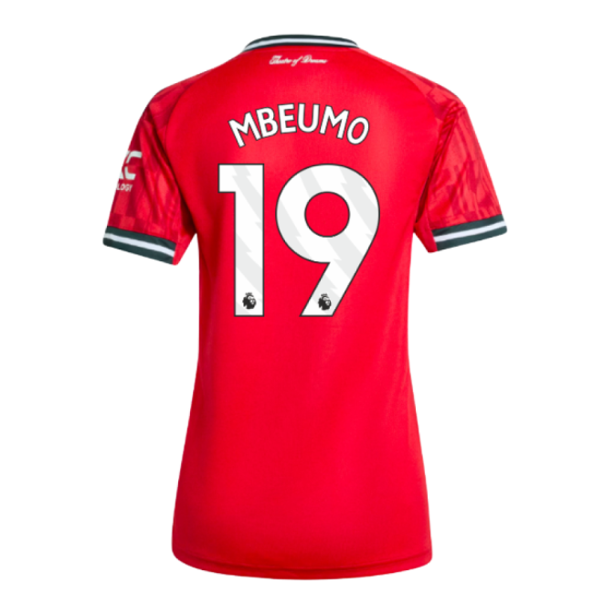 2025-2026 Man Utd Home Shirt (Womens) (Mbeumo 19)-The Soccer Shirt Hub