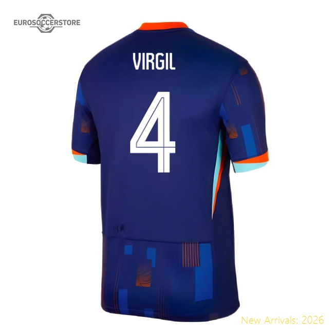 2024-2025 Netherlands Away Shirt (Virgil 4)-The Soccer Shirt Hub