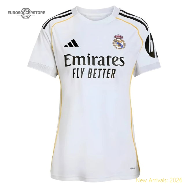 2025-2026 Real Madrid Home Shirt (Womens)-The Soccer Shirt Hub