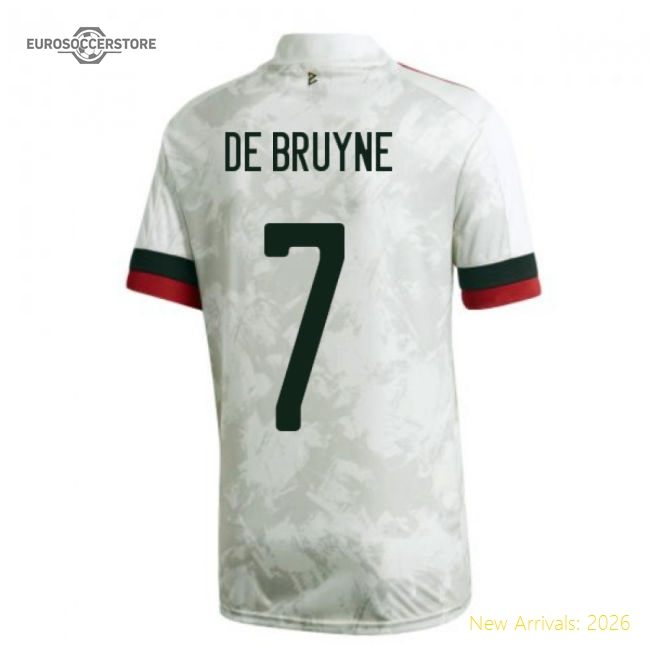 2020-2021 Belgium Away Shirt (DE BRUYNE 7)-The Soccer Shirt Hub