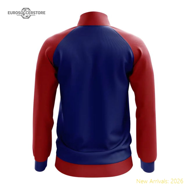 Dominican Republic Concept Football Track Jacket (Blue)-The Soccer Shirt Hub