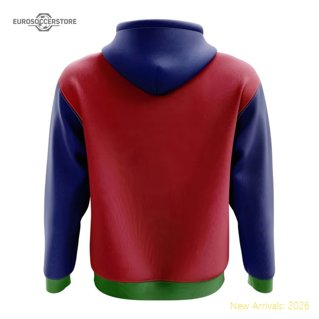 Namibia Concept Country Football Hoody (Red)-The Soccer Shirt Hub