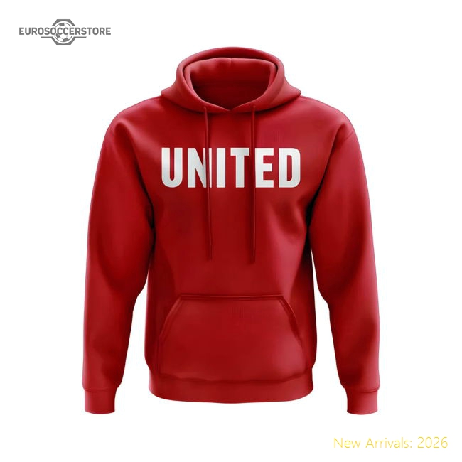 Manchester United Hoody (Red)-The Soccer Shirt Hub