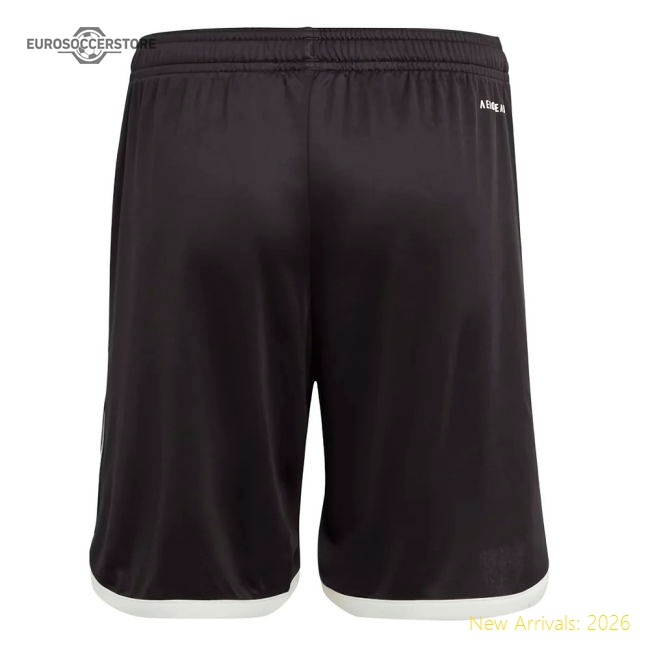 2023-2024 Man Utd Authentic Away Shorts (Black)-The Soccer Shirt Hub