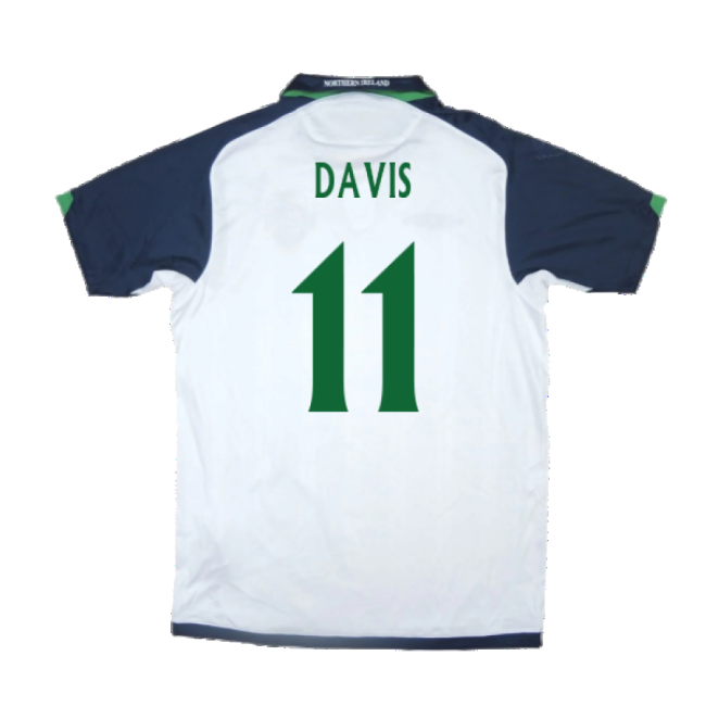 Northern Ireland 2009-10 Away Shirt ((Very Good) XL) (Davis 11)-The Soccer Shirt Hub