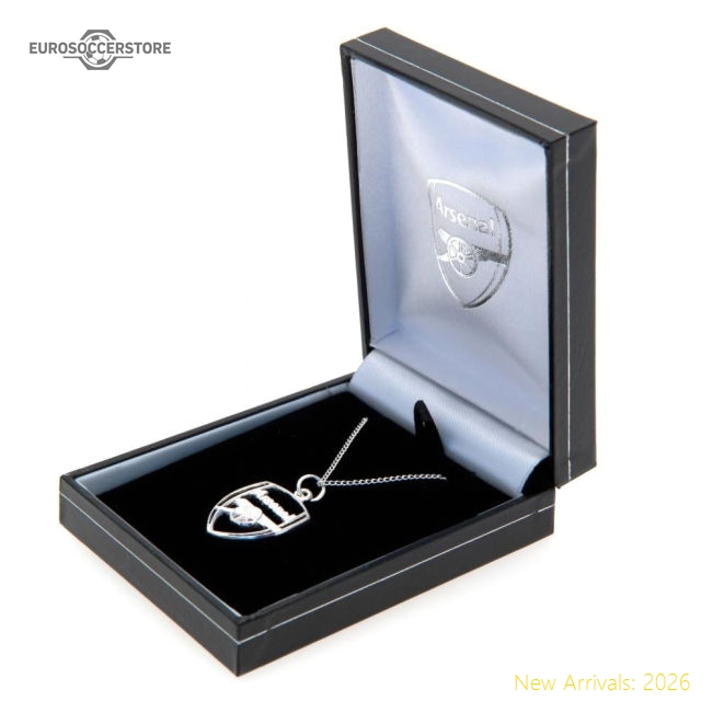 Arsenal FC Sterling Silver Pendant & Chain CR-The Soccer Shirt Hub