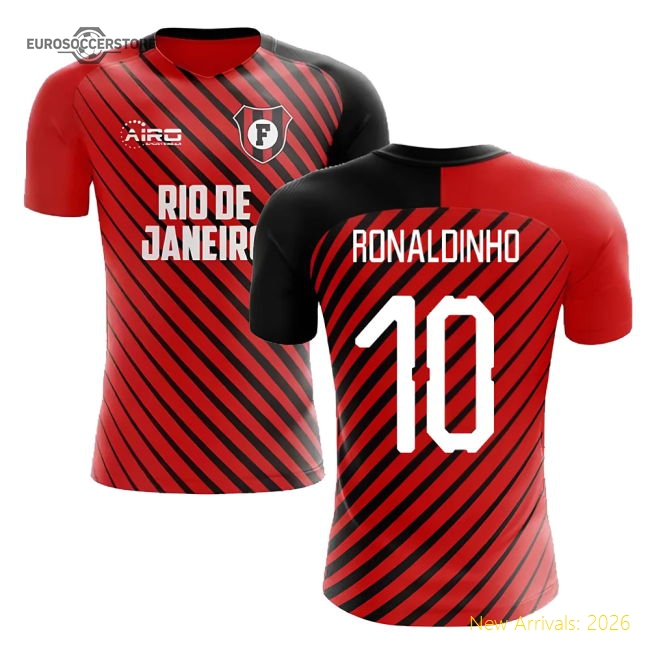 2025-2026 Flamengo Home Concept Football Shirt (Ronaldinho 10)-The Soccer Shirt Hub