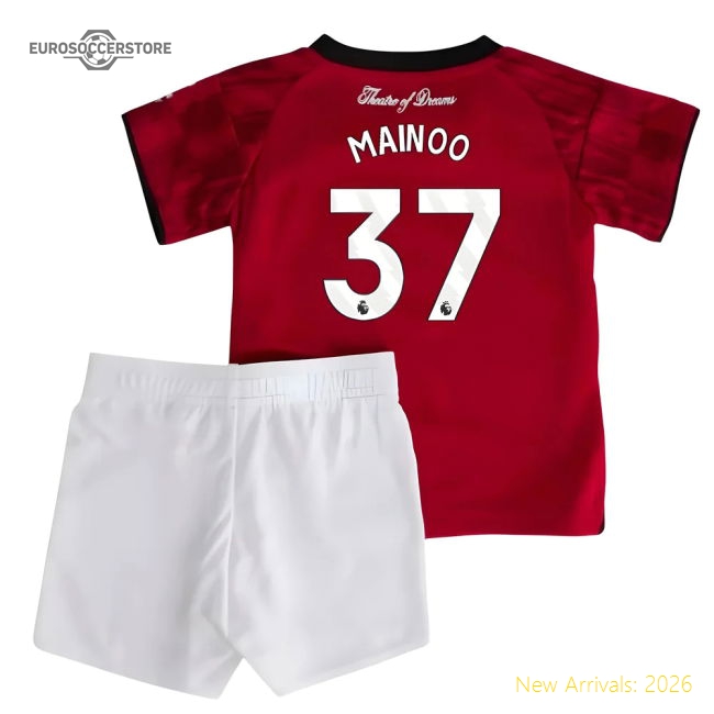 2025-2026 Man Utd Home Baby Kit (Mainoo 37)-The Soccer Shirt Hub