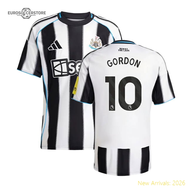 2025-2026 Newcastle Home Shirt (Gordon 10)-The Soccer Shirt Hub