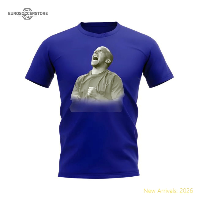 Alessandro Del Piero Italy Legend T-Shirt (Blue)-The Soccer Shirt Hub