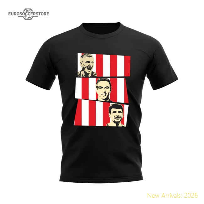 Schweinsteiger Lahm Muller Bayern Munich Trio T-Shirt (Black)-The Soccer Shirt Hub