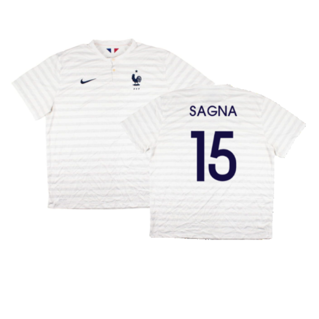 France 2014-15 Away Shirt ((Very Good) XXL) (Sagna 15)-The Soccer Shirt Hub