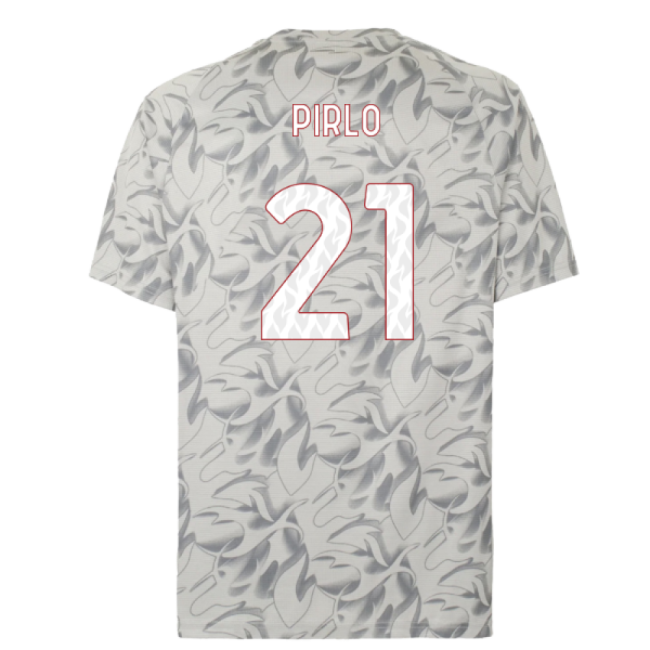 2025-2026 AC Milan Warm Up Jersey (Smokey Gray) (Pirlo 21)-The Soccer Shirt Hub