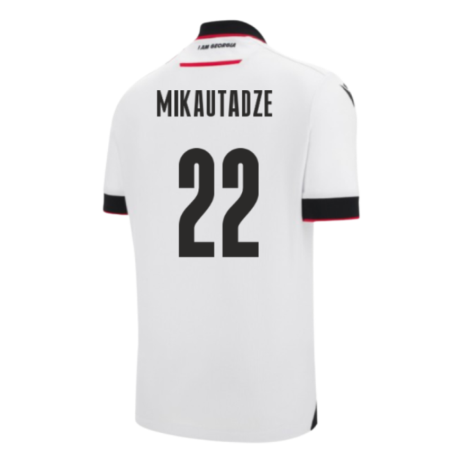 2025-2026 Georgia Home Shirt (Mikautadze 22)-The Soccer Shirt Hub