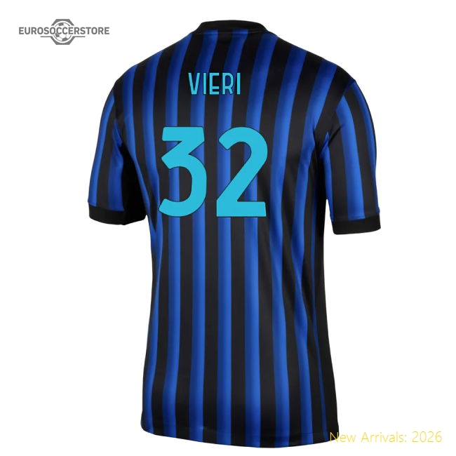 2025-2026 Inter Milan Home Shirt (Vieri 32)-The Soccer Shirt Hub