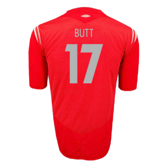 England 2004-06 Away Shirt (2XL) (Excellent) (Butt 17)-The Soccer Shirt Hub