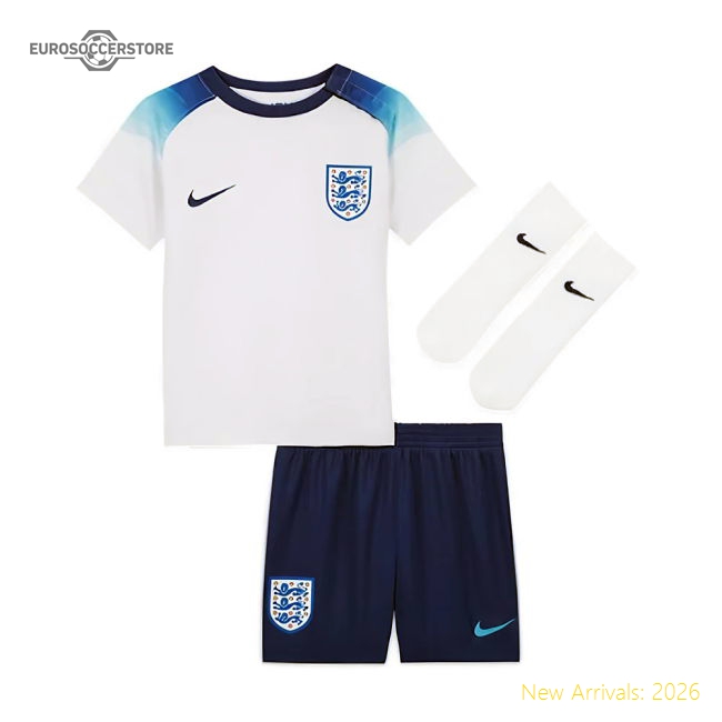 2022-2023 England Home Little Boys Mini Kit-The Soccer Shirt Hub