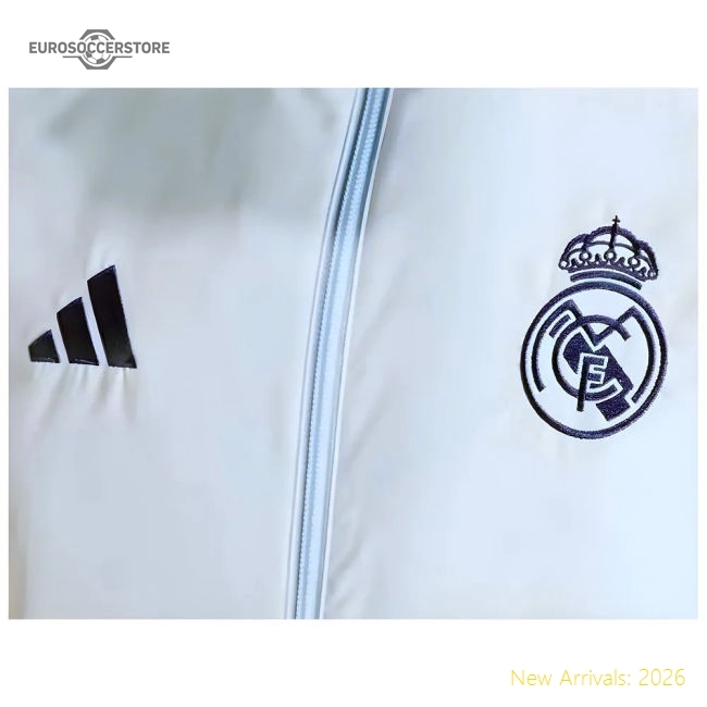 2024-2025 Real Madrid Presentation Jacket (Glow Blue)-The Soccer Shirt Hub
