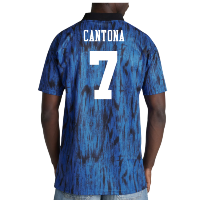 1992-1993 Man Utd Away Retro Shirt (Cantona 7)-The Soccer Shirt Hub