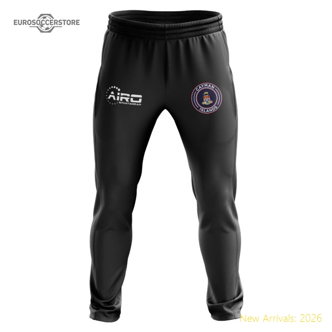 Cayman Islands Concept Football Training Pants (Black)-The Soccer Shirt Hub