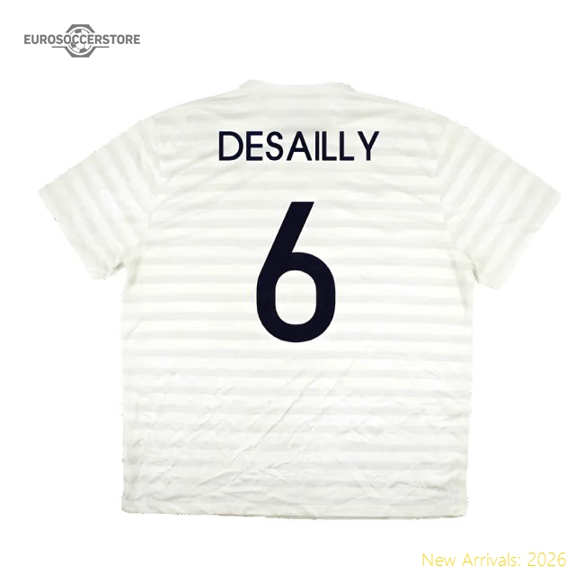 France 2014-15 Away Shirt ((Very Good) XXL) (Desailly 6)-The Soccer Shirt Hub