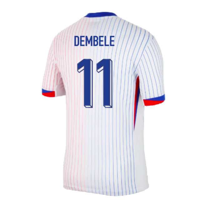 2024-2025 France Away Shirt (Dembele 11)-The Soccer Shirt Hub