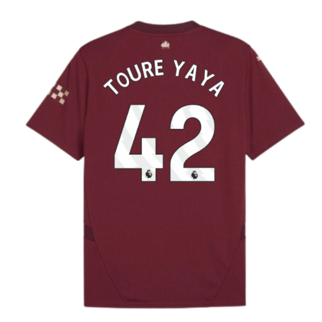 2024-2025 Man City Third Shirt (Toure Yaya 42)-The Soccer Shirt Hub