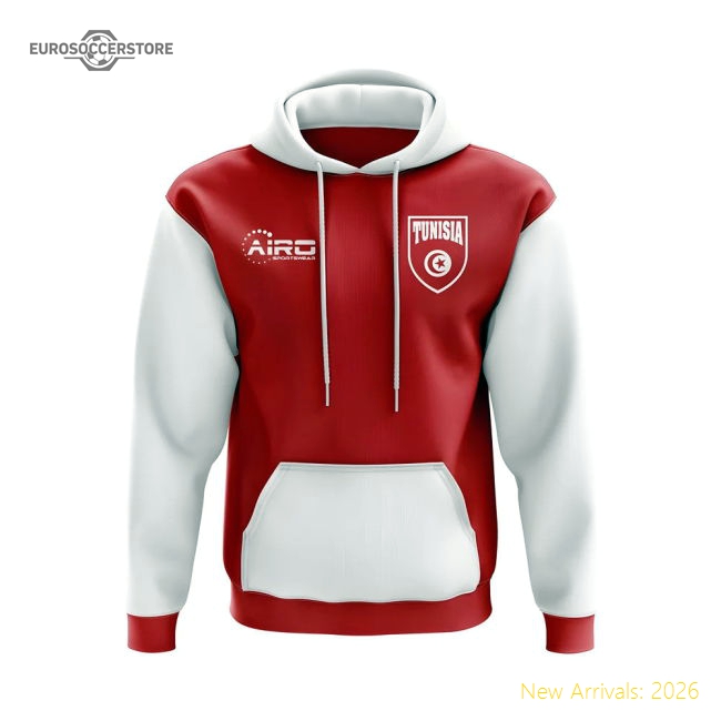 Tunisia Concept Country Football Hoody (Red)-The Soccer Shirt Hub