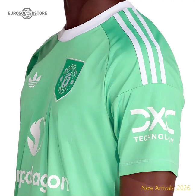 2025-2026 Man Utd Third Goalkeeper Shirt (Green)-The Soccer Shirt Hub