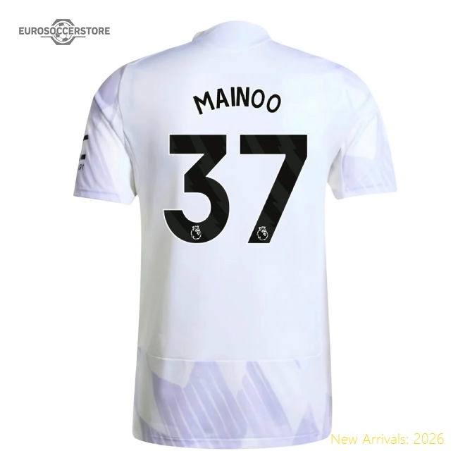 2025-2026 Man Utd Authentic Away Shirt (Mainoo 37)-The Soccer Shirt Hub